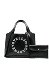 Stella Mccartney Embroidered-logo Tote Bag In Schwarz