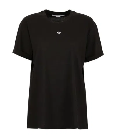 Stella Mccartney Embroidered Mini Star T-shirt In Negro