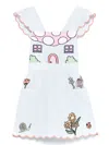 Stella Mccartney Embroidered-motif Dress In Blue