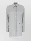 Stella Mccartney Embroidered Silk Oversize Shirt