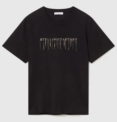 STELLA MCCARTNEY STELLA MCCARTNEY EMBROIDERED STELLA LOGO T-SHIR