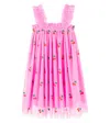 Stella Mccartney Cherry-embroidered Dress In Pink