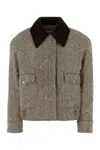 Stella Mccartney Bomber Oversize In Tweed Ricamato Donna