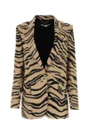 Stella Mccartney Oversized Zebra-jacquard Wool-blend Blazer