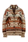 Stella Mccartney Embroidered Wool Fair Isle Oversize Cardigan In Multi