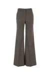 Stella Mccartney Embroidered Wool Palazzo Pant In Black
