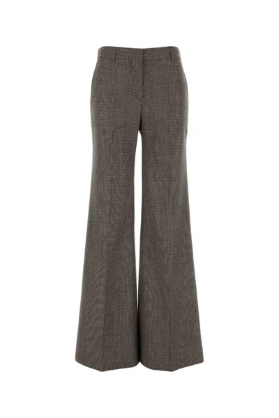STELLA MCCARTNEY STELLA MCCARTNEY EMBROIDERED WOOL PALAZZO PANT
