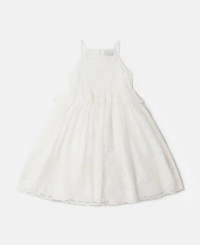 Stella Mccartney Embroidery Anglaise Cotton Dress In White
