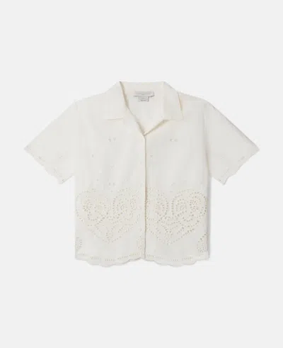 Stella Mccartney Embroidery Anglaise Cotton Shirt In White