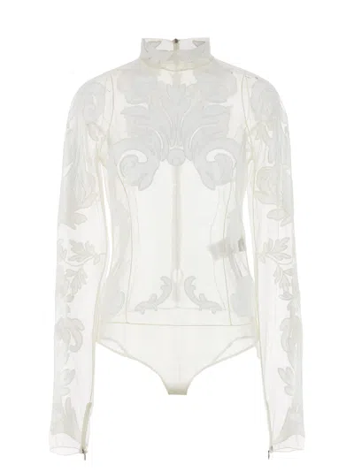 Stella Mccartney Embroidery Bodysuit In White