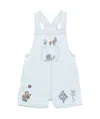 Stella Mccartney Embroidered Cotton Overalls In White