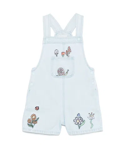 STELLA MCCARTNEY EMBROIDERY DENIM SUSPENDERS