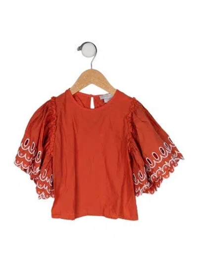 Pre-owned Stella Mccartney Babies' Embroidred Accent Top In Multi