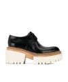 Stella Mccartney Emilie Vegetarian Leather Platform Brogues In Black