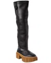 Stella Mccartney Emilie Over-the-knee Platform Boot In Black