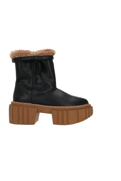 Stella Mccartney Emilie Platform Boots In Black