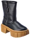 Stella Mccartney Emilie Teddy Platform Boot In Red