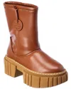 Stella Mccartney Emilie Teddy Platform Boot In Brown