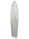 Shop Stella Mccartney Envers Satin Halterneck All In One