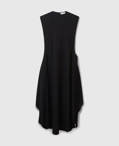 Stella Mccartney Envers Satin Long Shift Dress In Brown