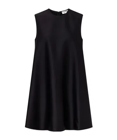Stella Mccartney Envers Satin Mini Dress In Black