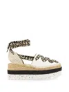 Stella Mccartney Espadrilla Gaia Con Plateau In White