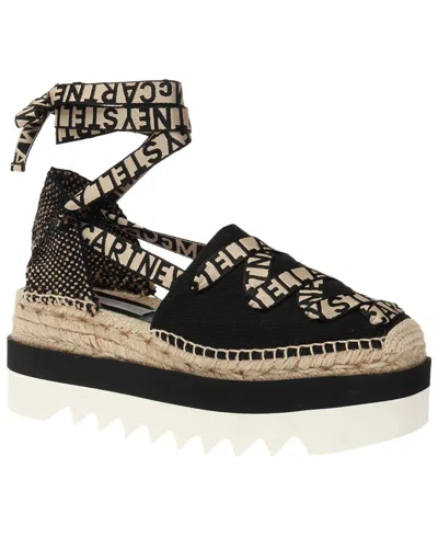 Stella Mccartney Stella Mc Cartney Gaia Wedge Espadrillas In Black