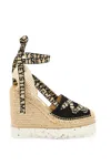 Stella Mccartney Gaia Wedge Sandals In Neutral