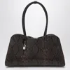 Stella Mccartney Espresso Snake-effect Ryder Tote Bag In Brown
