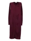 Stella Mccartney Evening Dress With Cut-out Details In Satin In Brown