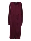 Stella Mccartney Evening Dress With Cut-out Details In Satin In Brown