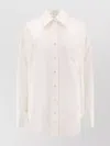Stella Mccartney Everyday Shirt With Long Sleeves And Chest Pocket In Neutral