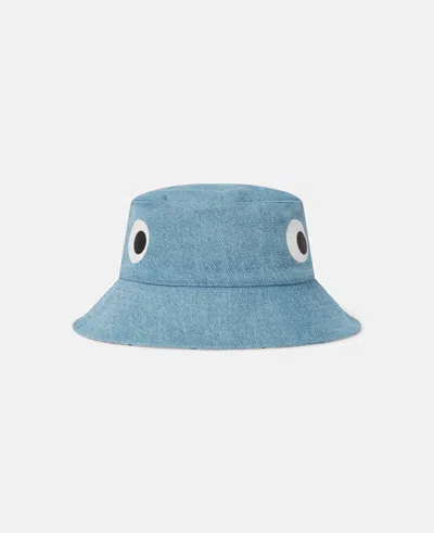 Stella Mccartney Eye Motif Bucket Hat In Purple