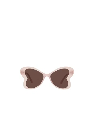 Stella Mccartney Eyewear Heart-shape Frame Sunglasses In Pink