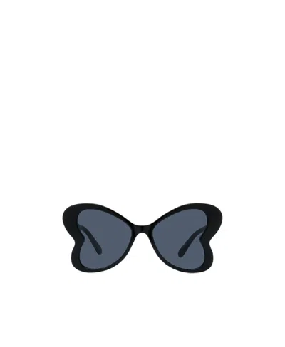 Stella Mccartney Eyewear Heart-shape Frame Sunglasses In Black