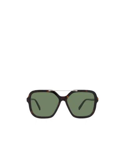 Stella Mccartney Eyewear Navigator Frame Sunglasses In Green