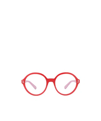 Stella Mccartney Eyewear Round Frame Glasses In Red