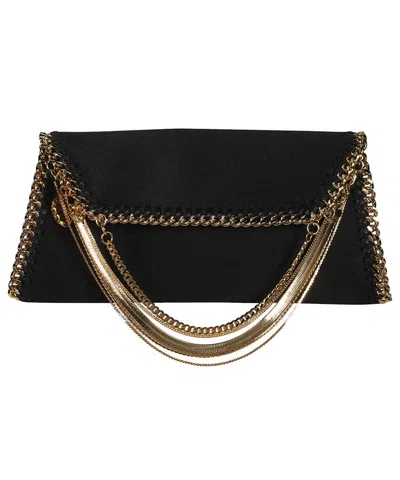 Stella Mccartney Fabric Clutch Bag In Black