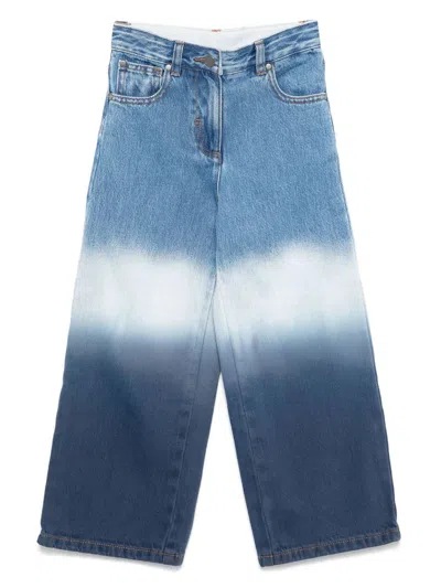 Stella Mccartney Kids' Faded-effect Jeans In 蓝色
