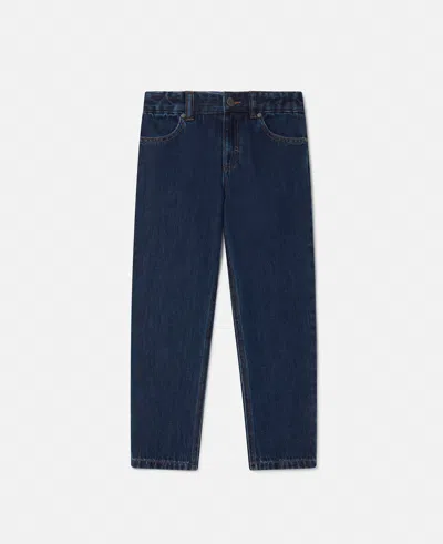 Stella Mccartney Faded Wash Denim Jeans In Denim Blue