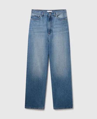 Stella Mccartney Faded Wide-leg High-rise Denim Jeans