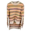 Stella Mccartney Fair Isle Knitted Pattern Long Back Jumper In Multicolor Wool In Multi