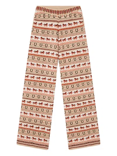 STELLA MCCARTNEY FAIR ISLE PATTERNED TROUSERS