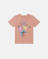 Stella Mccartney Fairies Print Crewneck T-shirt In Pink