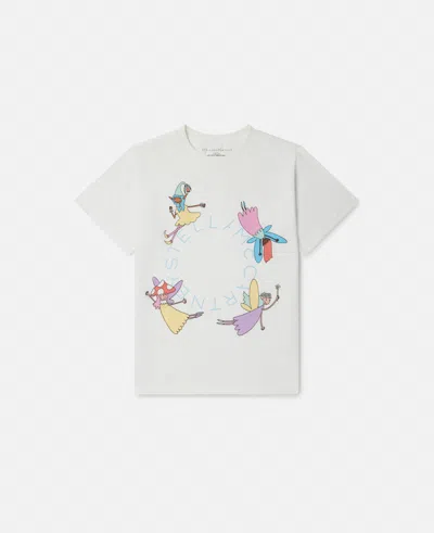 Stella Mccartney Fairies Print Crewneck T-shirt In White