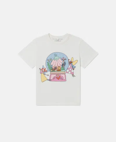 Stella Mccartney Fairies Print Crewneck T-shirt In White
