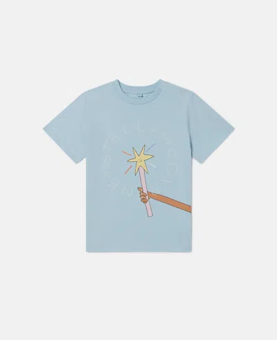 Stella Mccartney Fairy Graphic Crewneck T-shirt In Blue