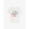 Stella Mccartney Fairy-print Short-sleeve Cotton T-shirt 5-10 Y In Ivory