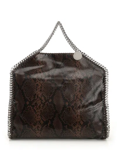 Stella Mccartney Falabella 3-chain Bag Eco Micely Snake Alter Mat Handbags Brown