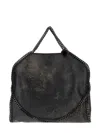 Stella Mccartney Falabella 3-chain Bag In Antiqued Suede In Black
